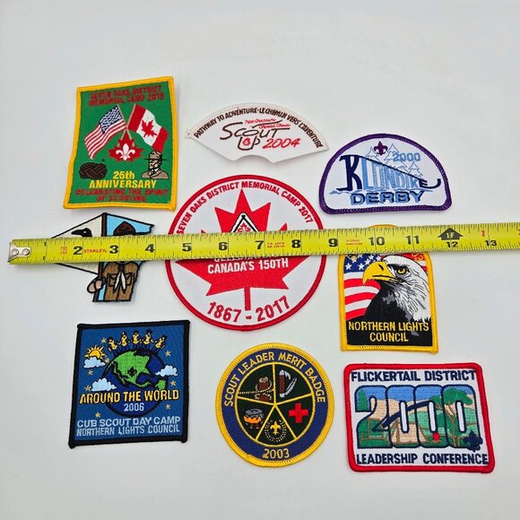 Scouts Canada Badge Patch Lot Of 9 Anniversary Leadership Flickertail Northern L - Picture 3 of 7